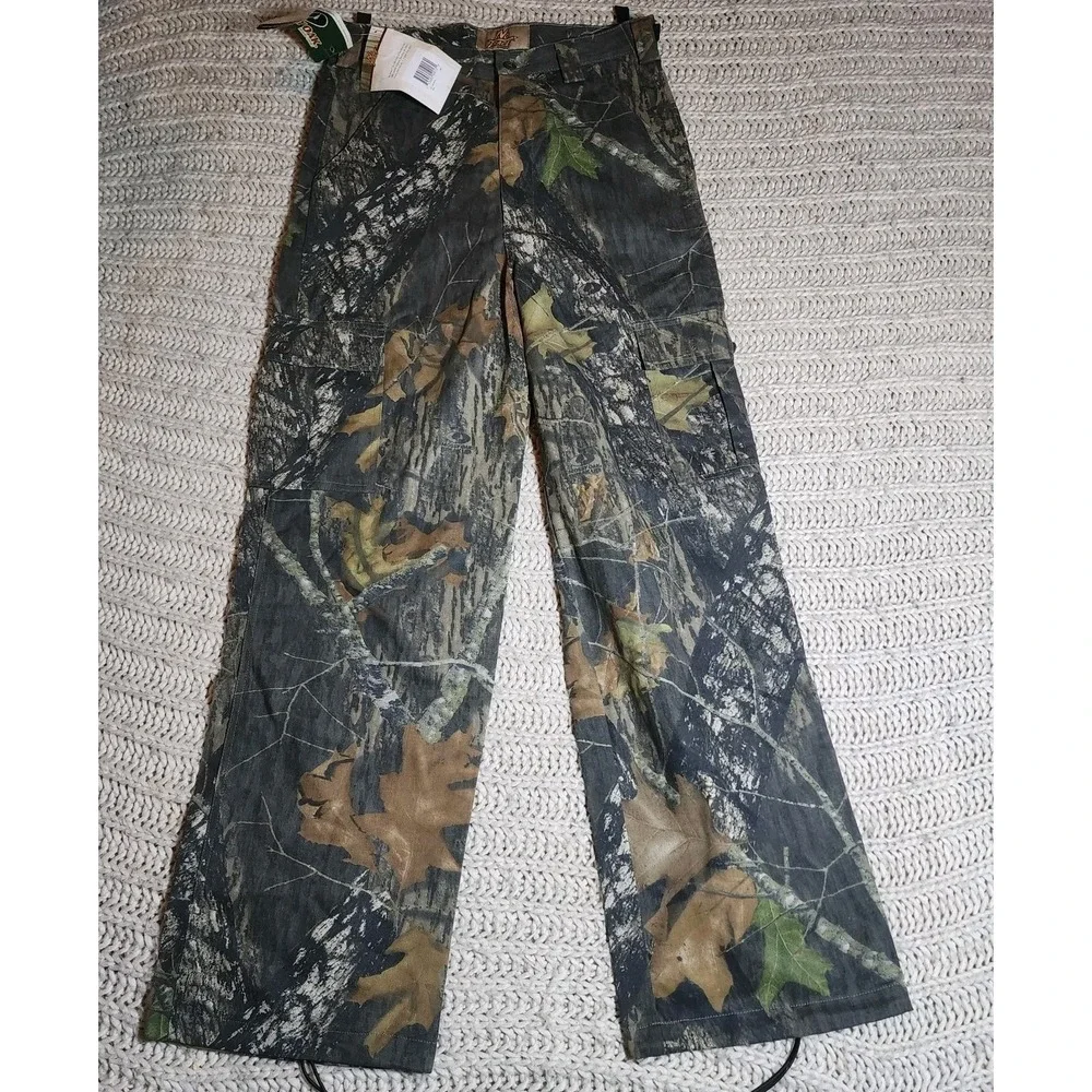 No Trace Men's Mossy Oak Camo Cargo Pants New With Tags size Small